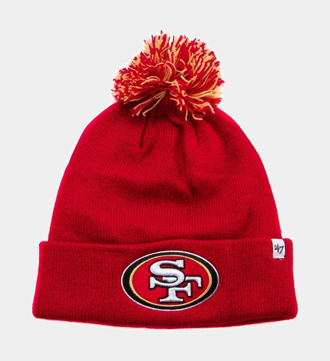 47 Brand 49ERS Pom-Pom Beanie (Red)