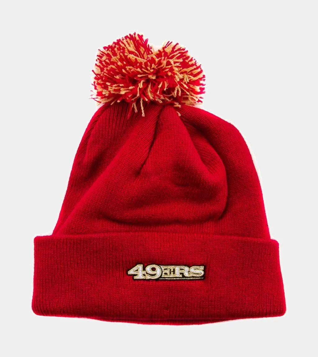 47 Brand 49ERS Pom-Pom Beanie (Red)