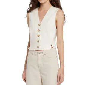 7 For All Mankind Women's Tailored Vest - Bone