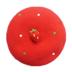 ''A STRAWBERRT'' POINT RED BERET BY51020