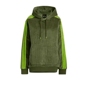 Adidas x Ivy Park Corduroy Hoodie 'Wild Pine Solar Slime'