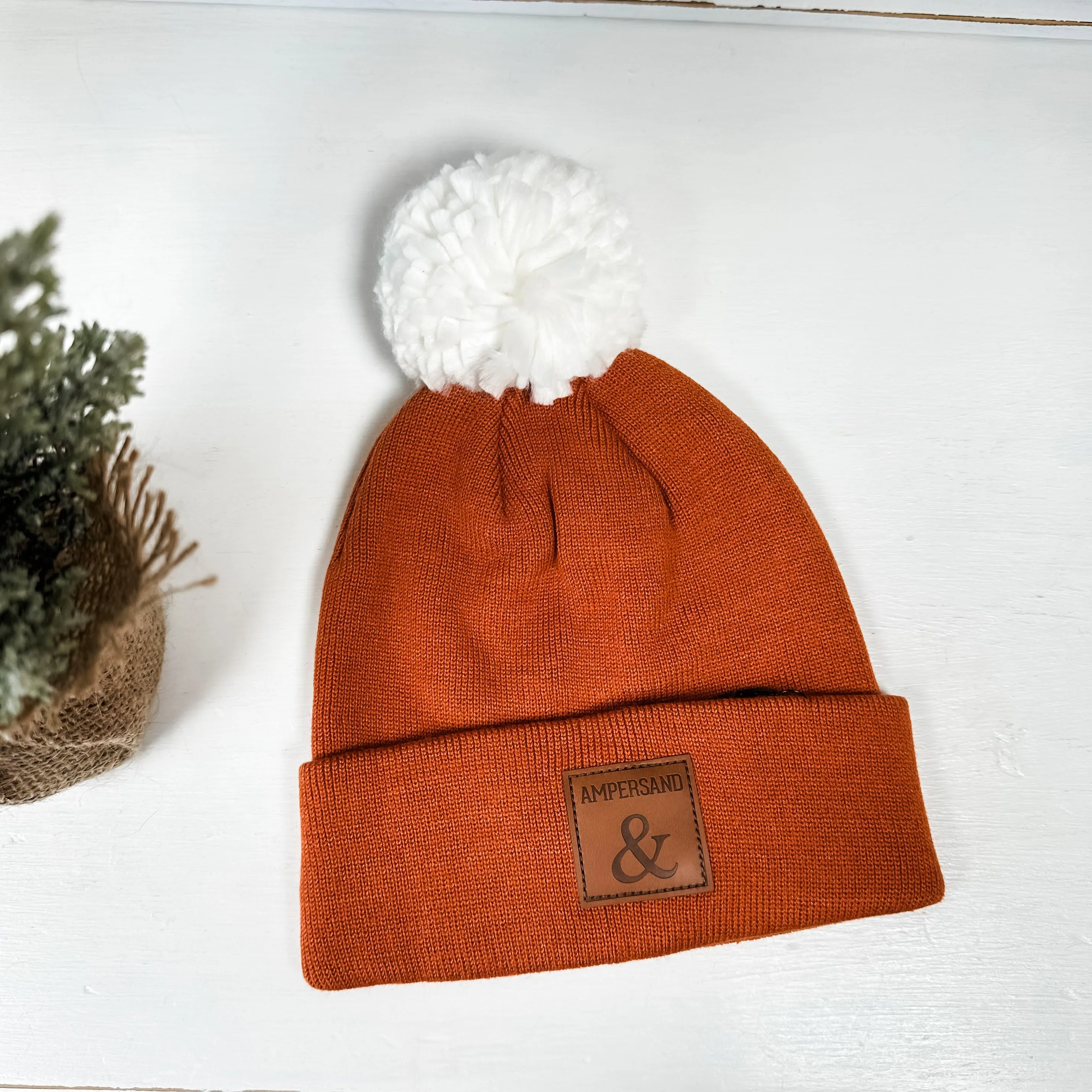 Ampersand Avenue Pom Beanie - Chestnut