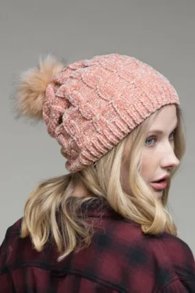 Beanie - Winter Chenille - Blush