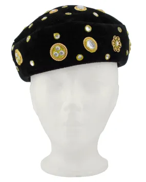 Black and Gold Beret