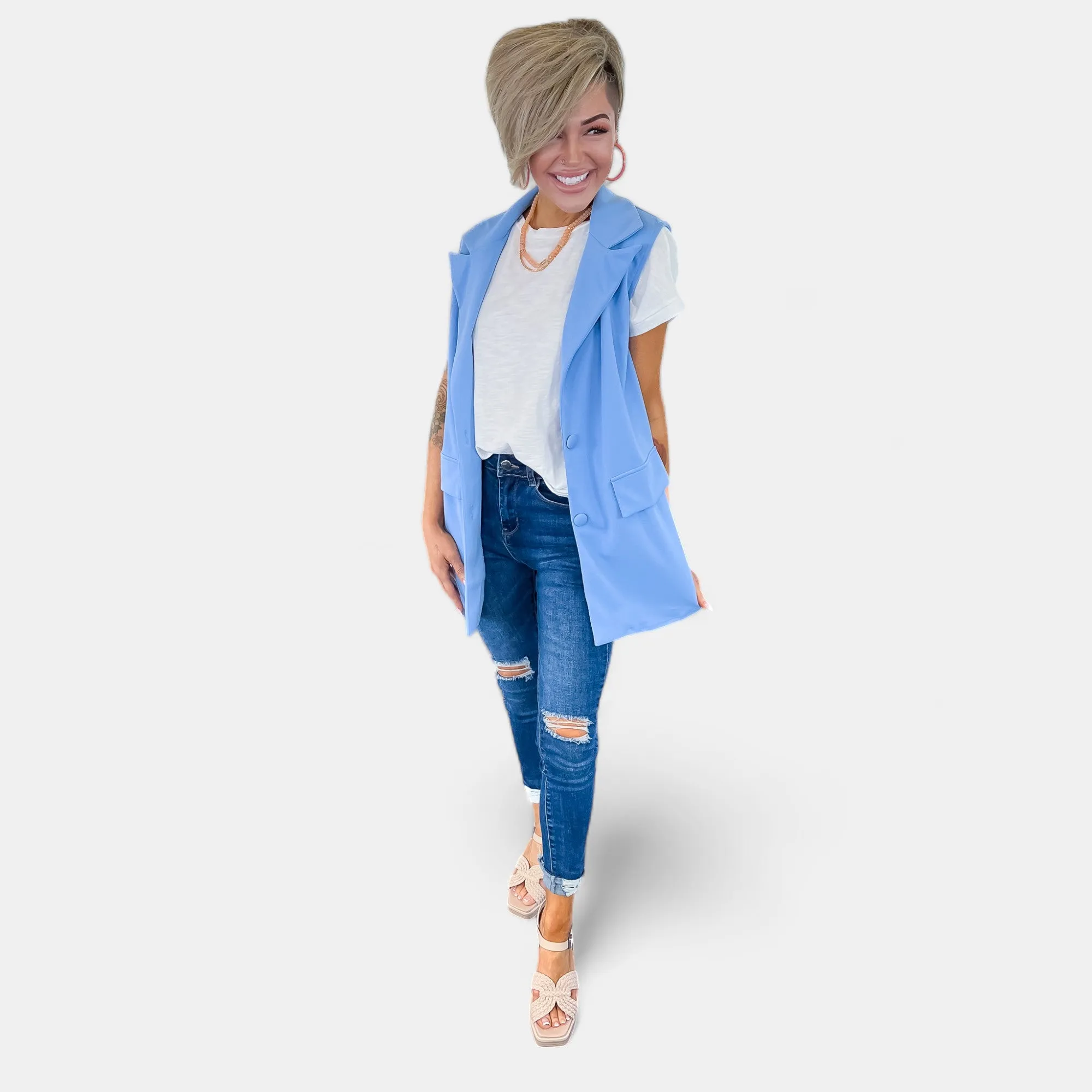 Blue Talulla Vest [NO RETURNS]