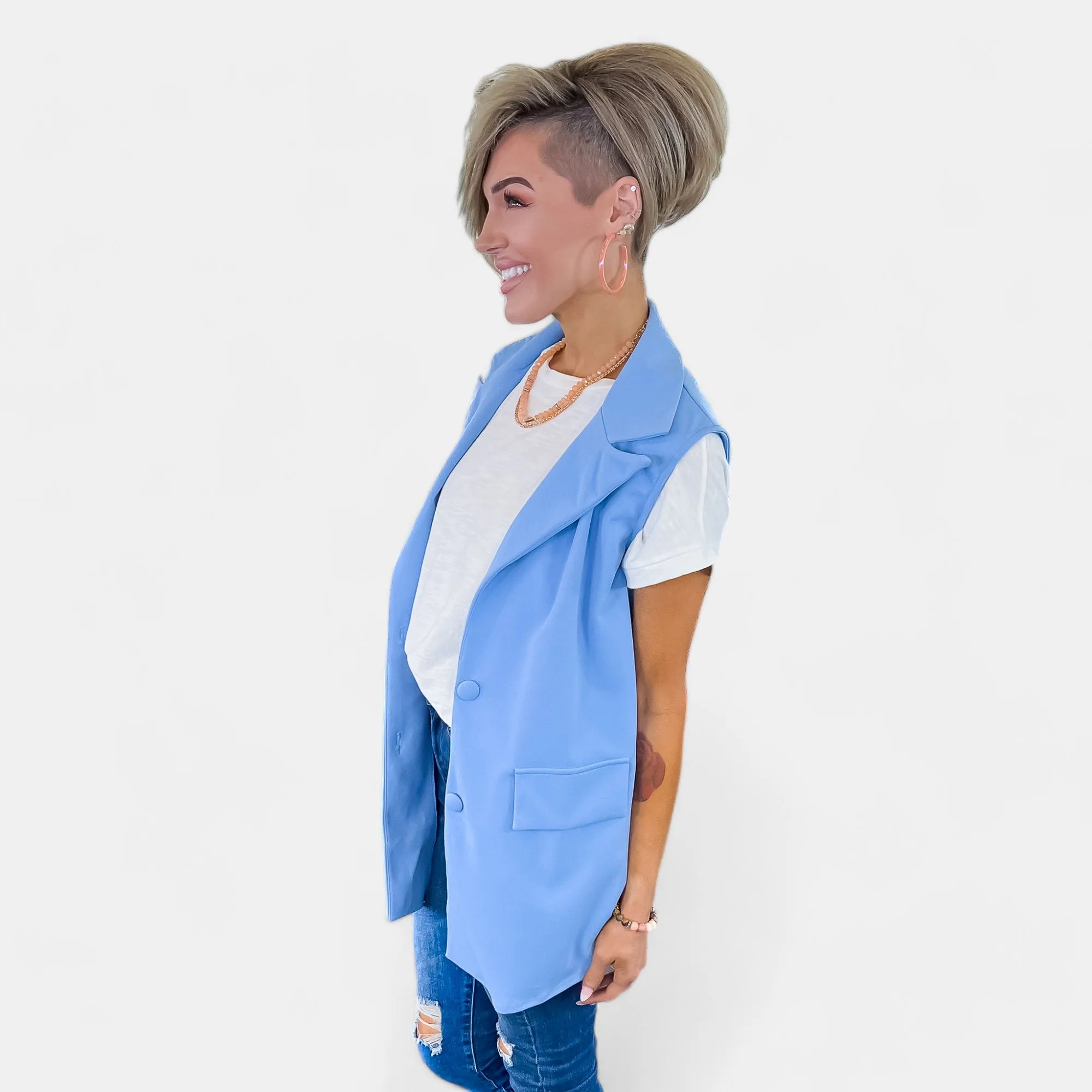 Blue Talulla Vest [NO RETURNS]