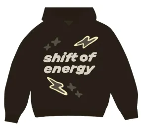 Broken Planet Shift Of Energy Hoodie Dark Brown