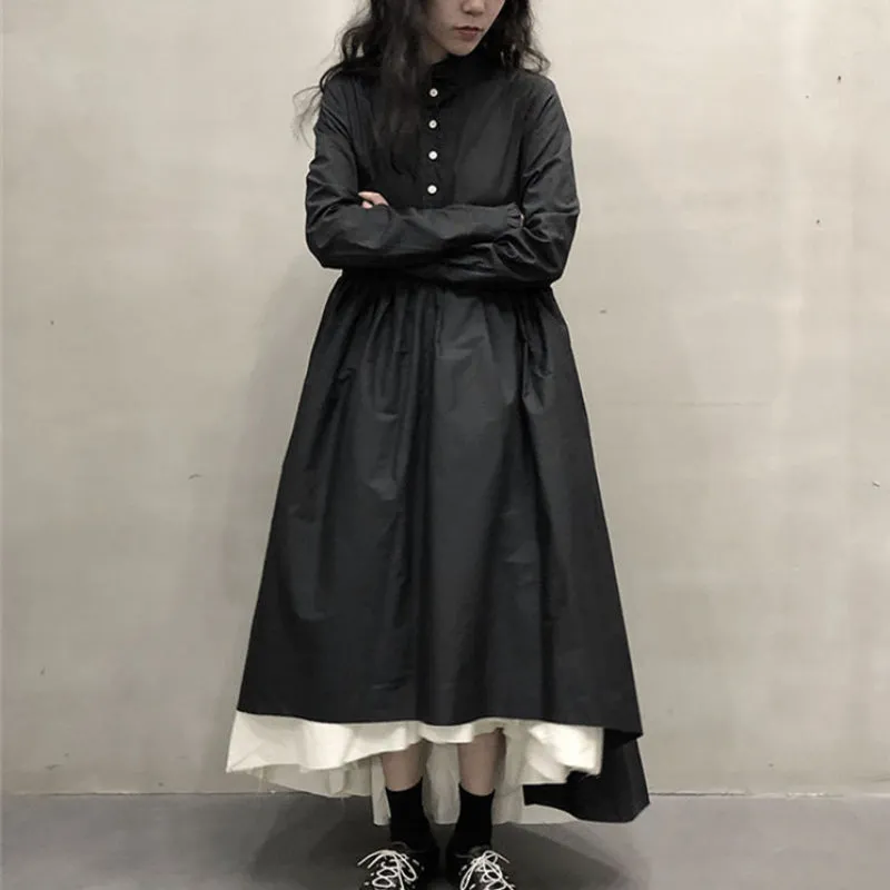 Button-Down A-Line Dress