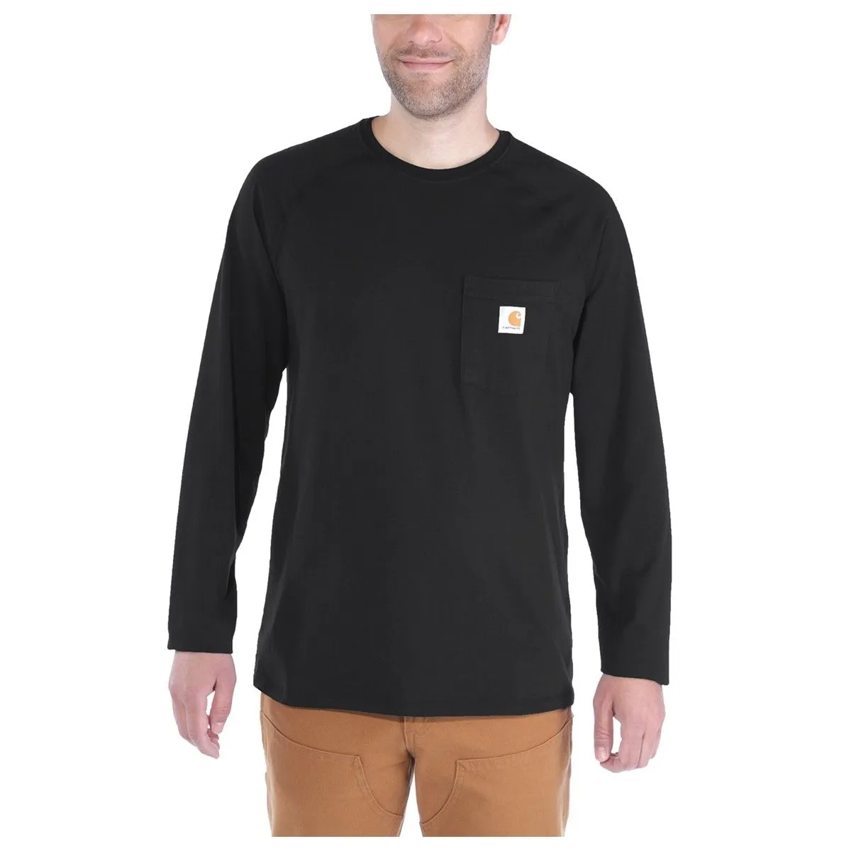 Carhartt&#x20;100393&#x20;T-Shirt&#x20;Cotton&#x20;l&#x2F;s&#x20;Force&#x20;-&#x20;Moss