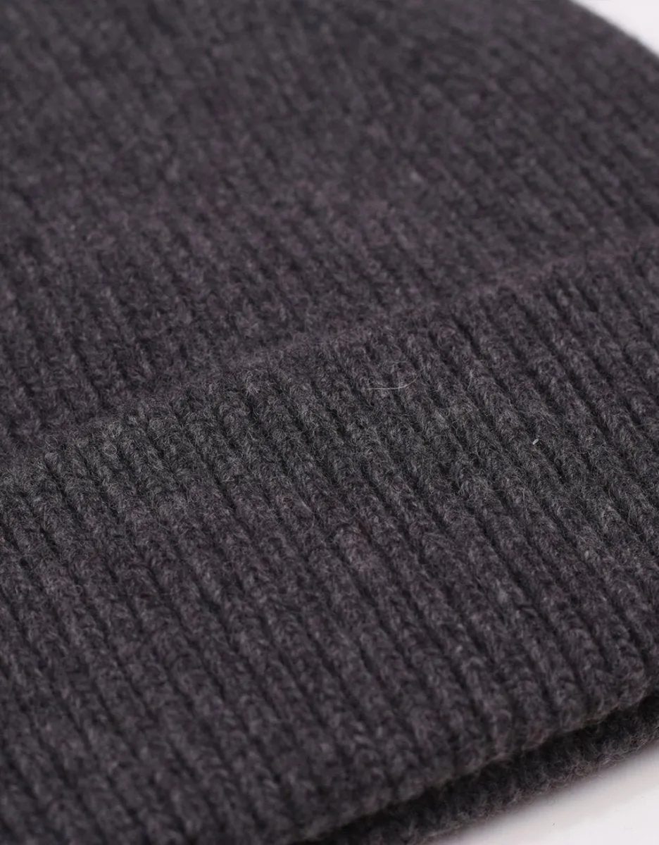 Colorful Merino Wool Beanie Lava grey