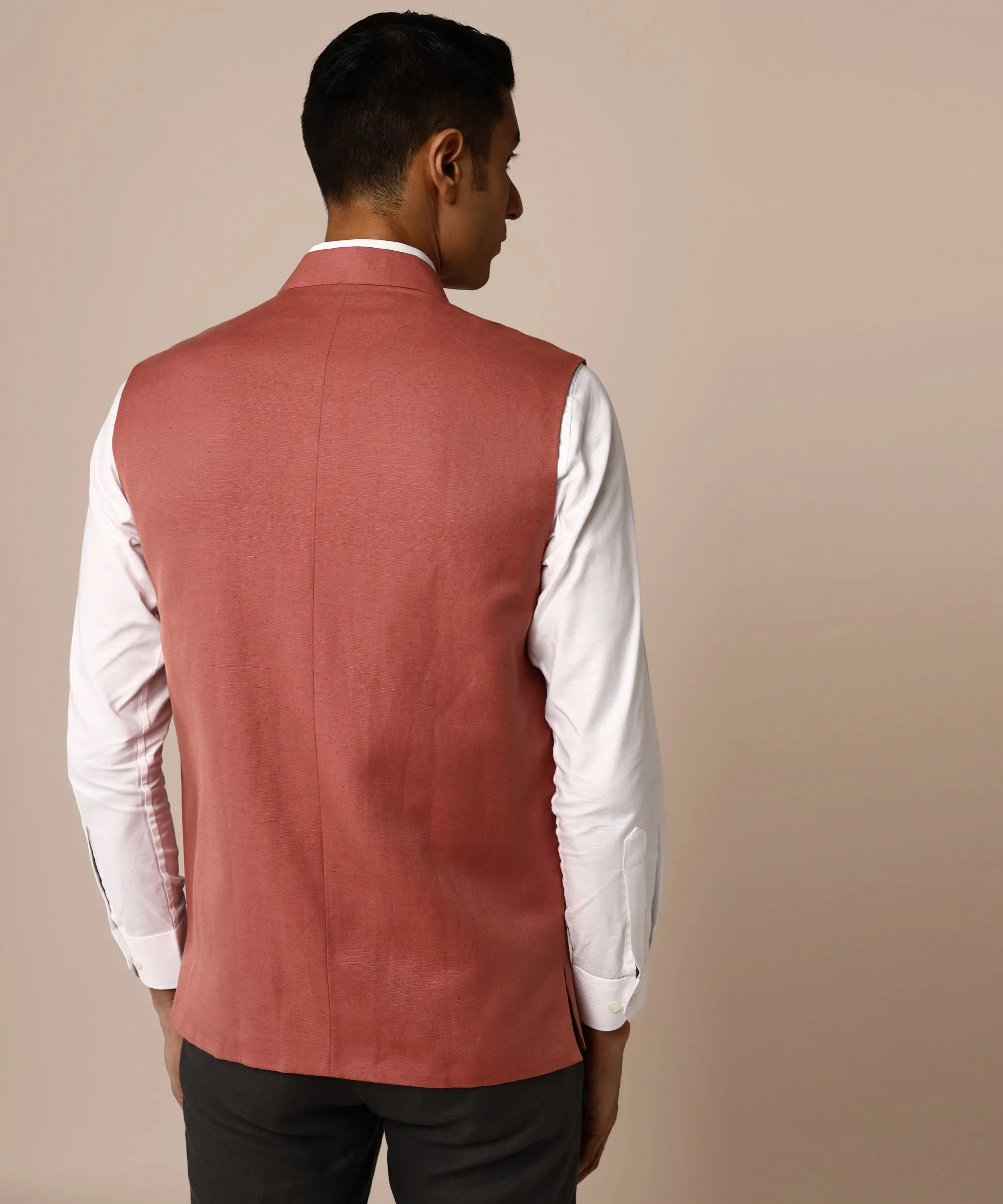 Coral Nehru Jacket