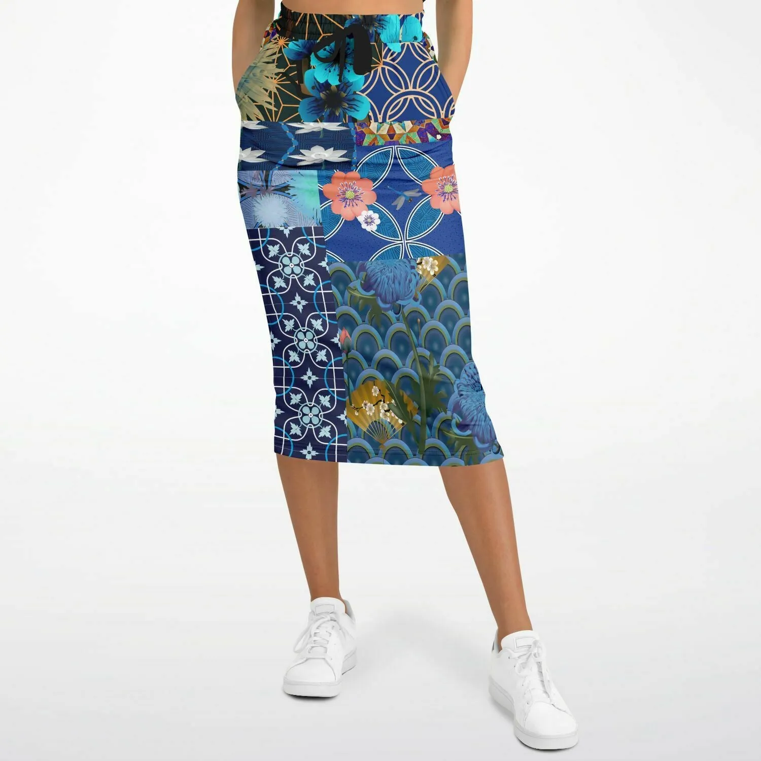 Dahlia Lama Eco-Poly Long Pocket Skirt