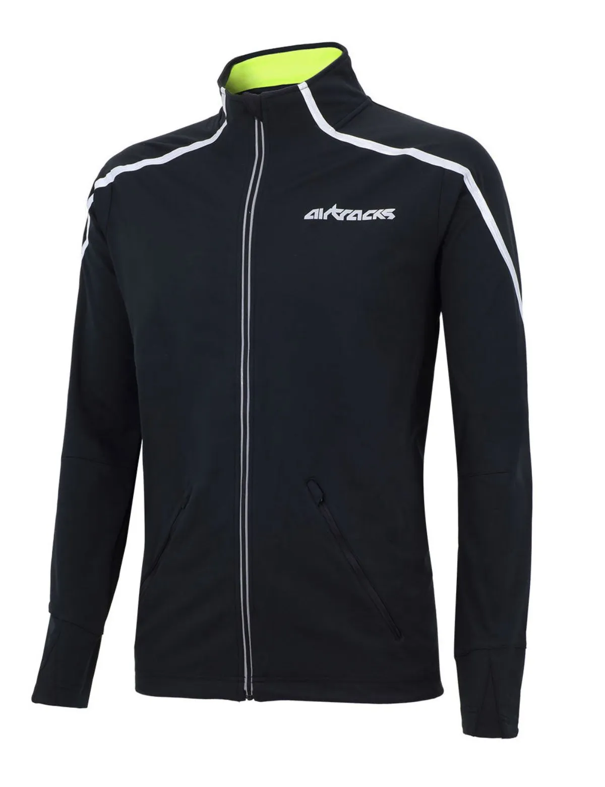 Damen Thermo Fahrradjacke - Laufjacke Air Tech Schwarz