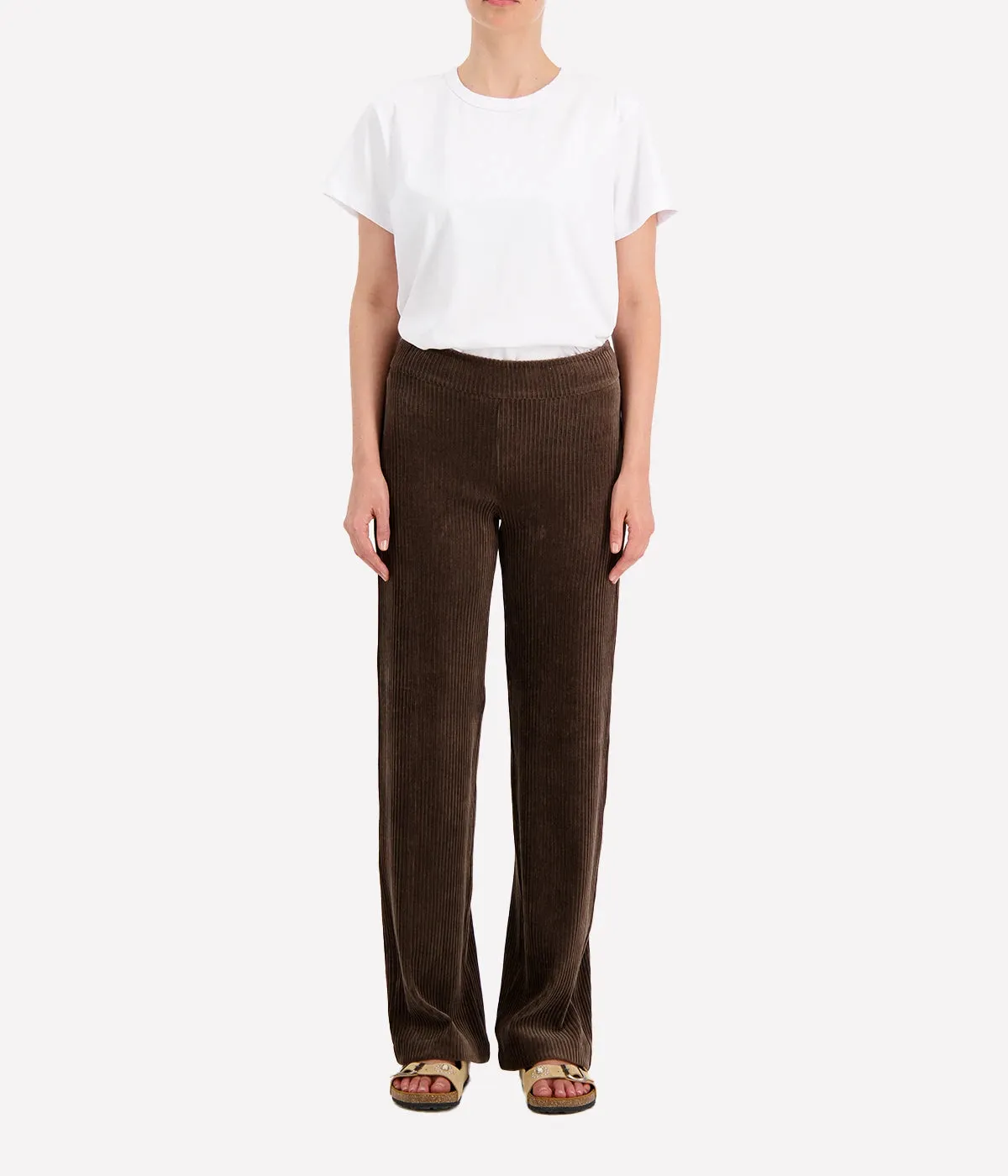 Flavia Pant in Corduroy Moss