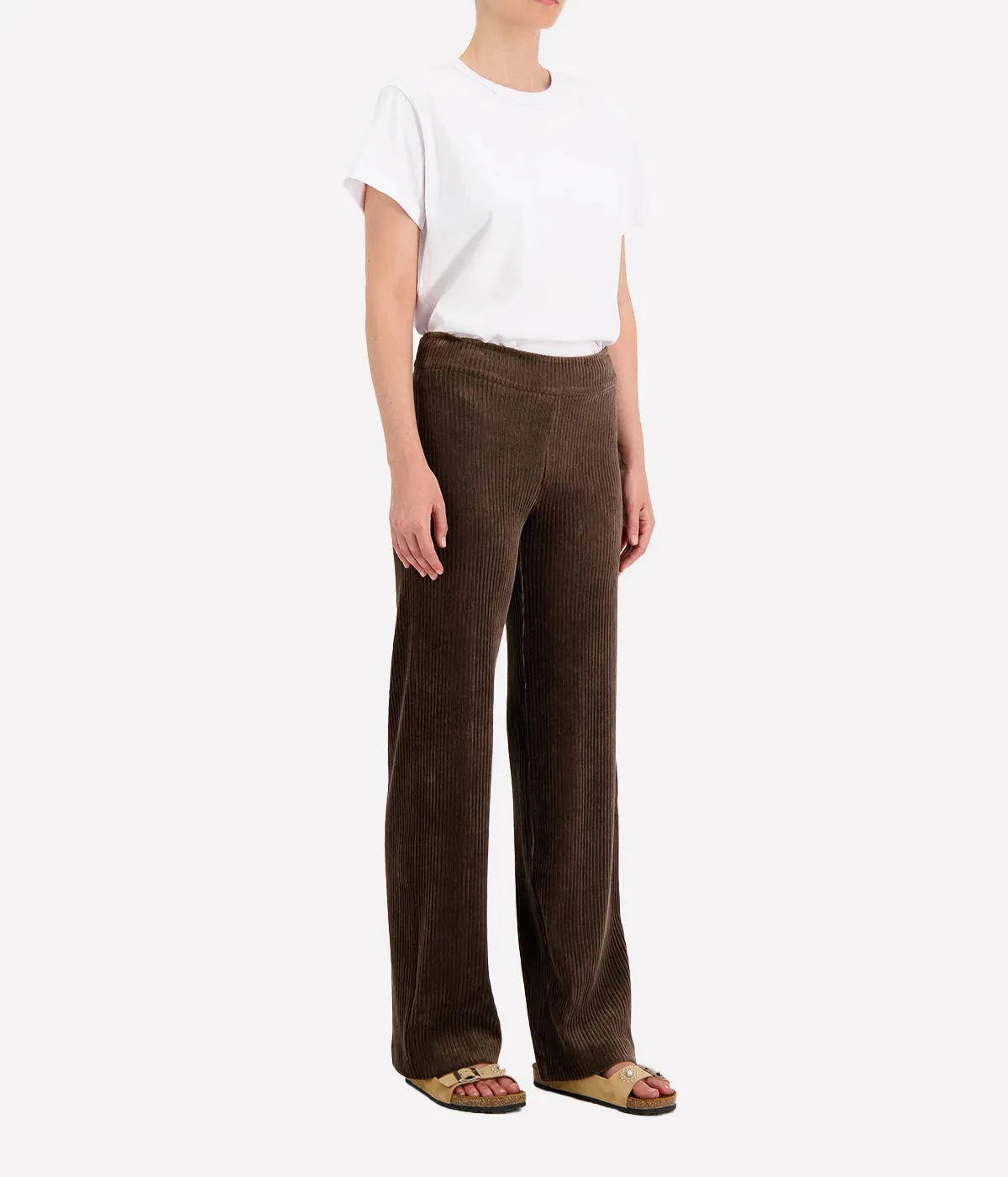 Flavia Pant in Corduroy Moss