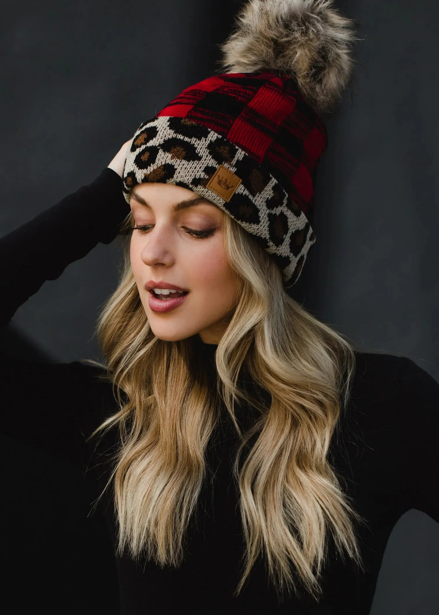 Fleece Lined Pom Beanie