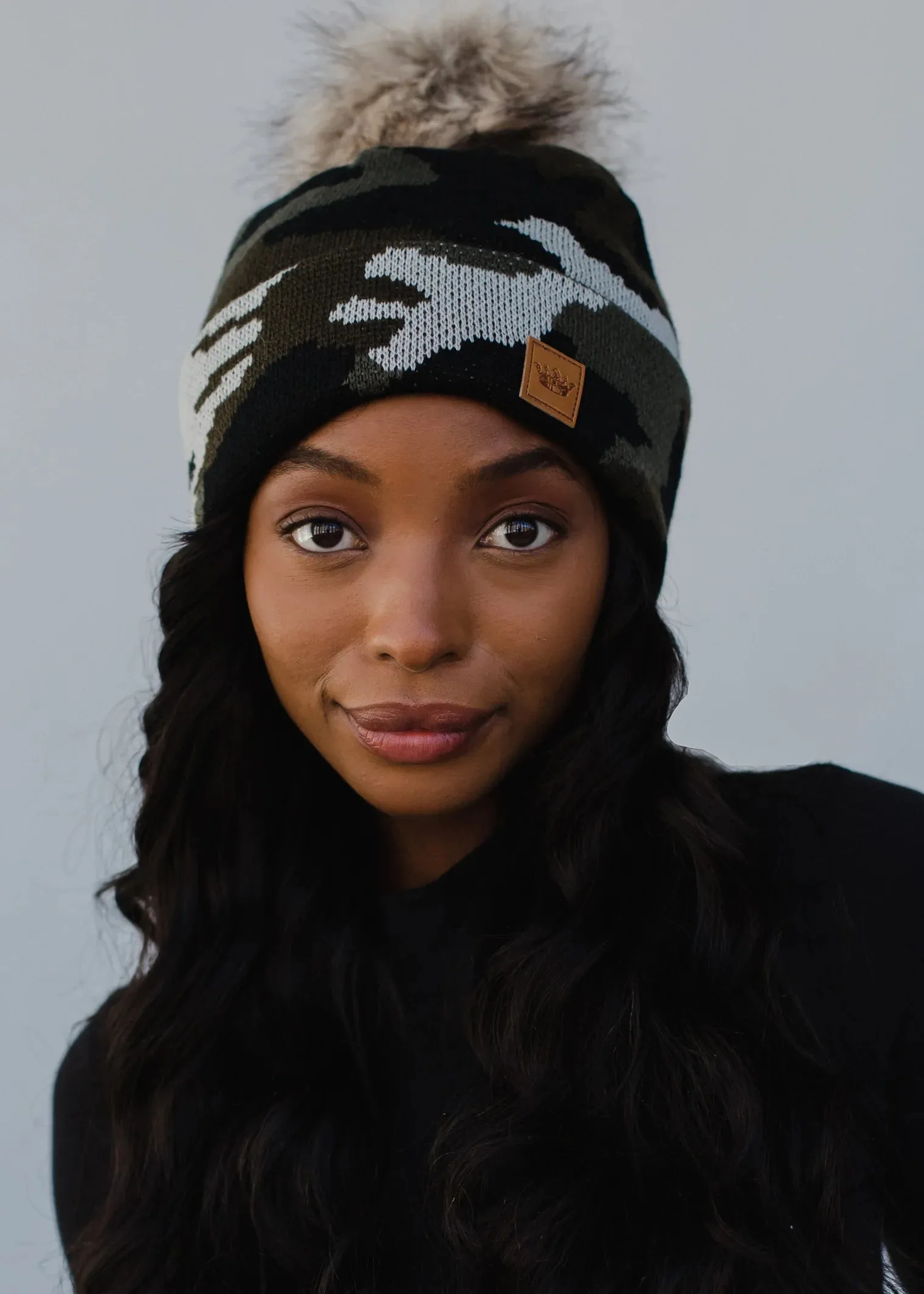 Fleece Lined Pom Beanie