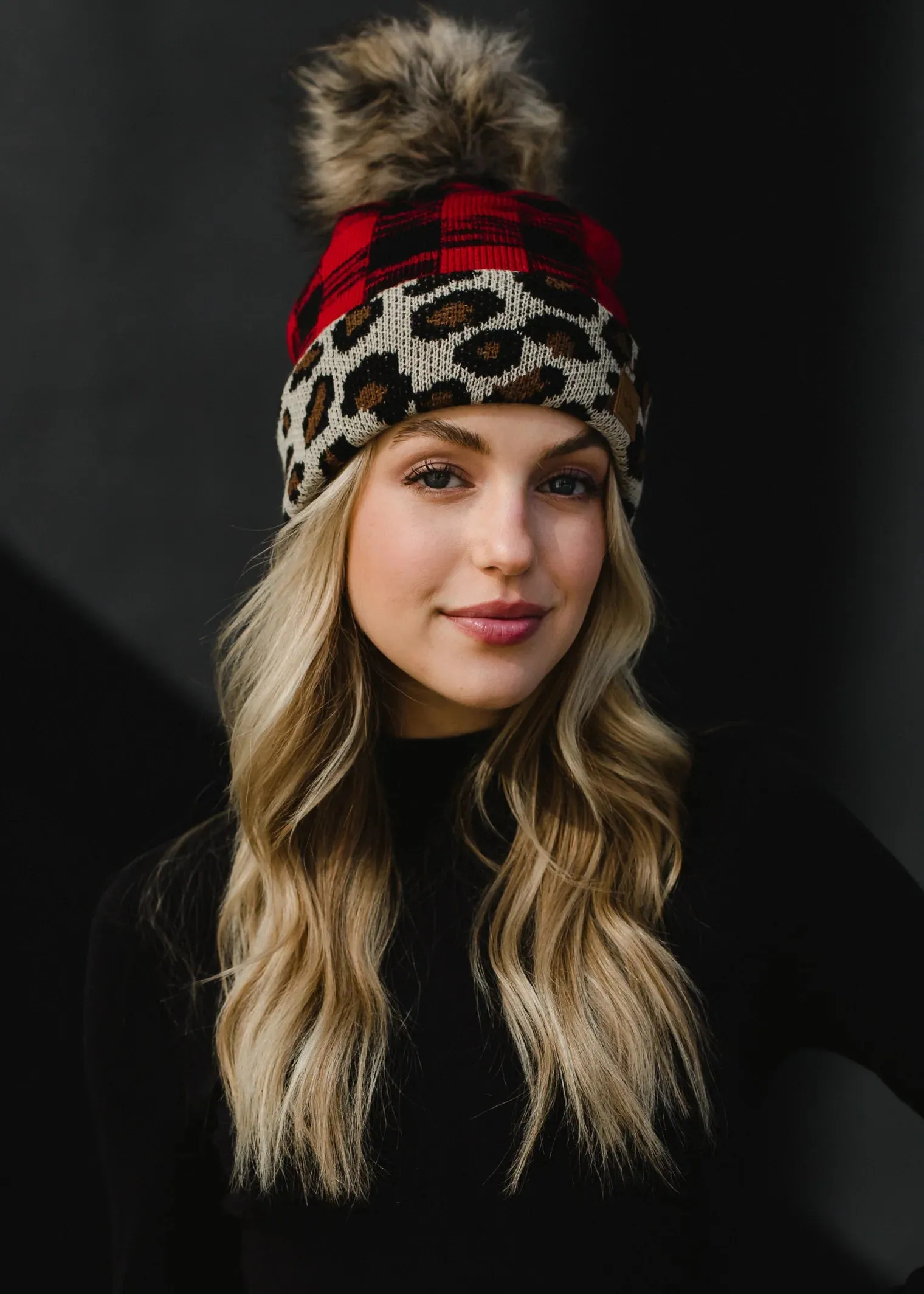 Fleece Lined Pom Beanie