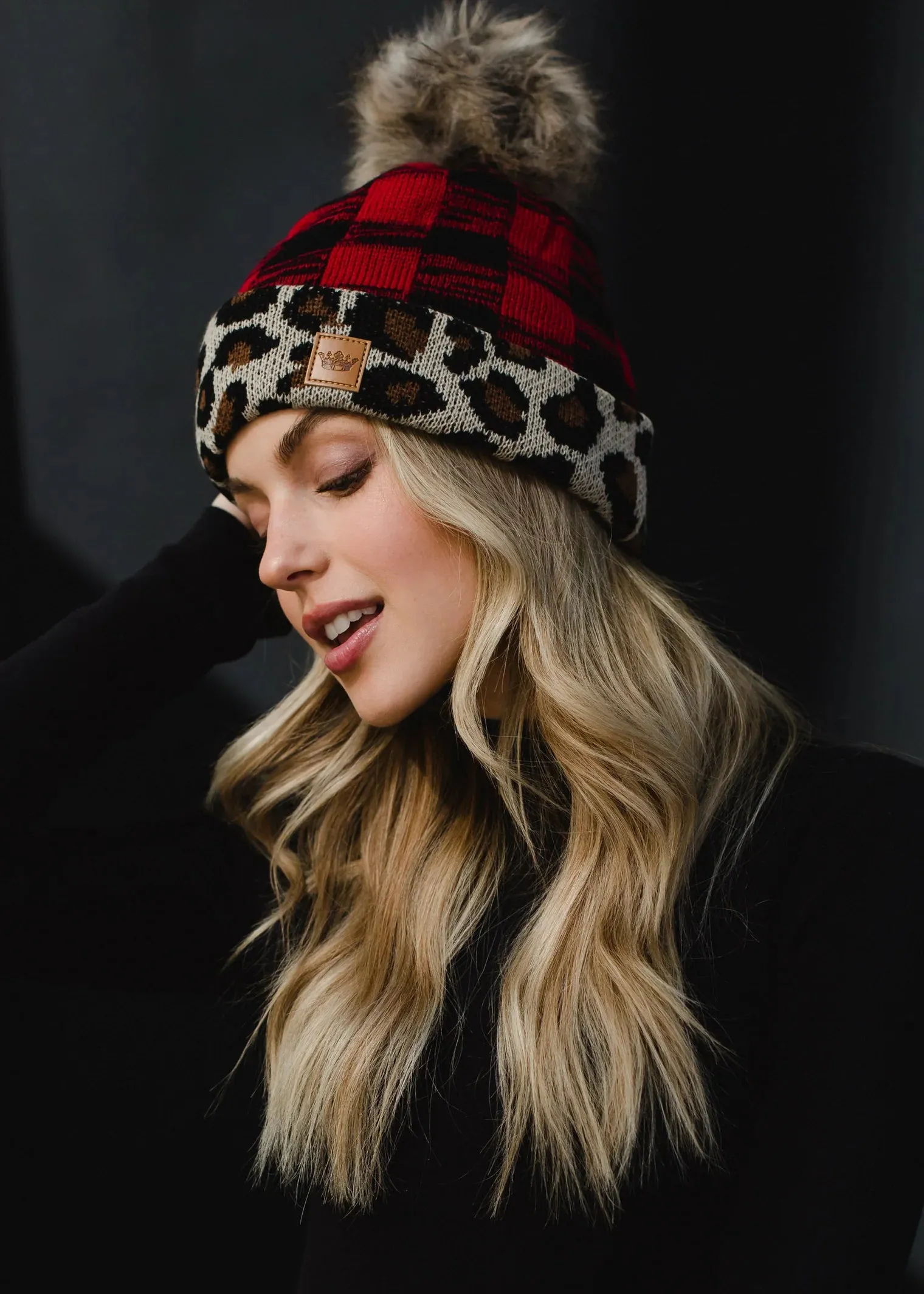 Fleece Lined Pom Beanie