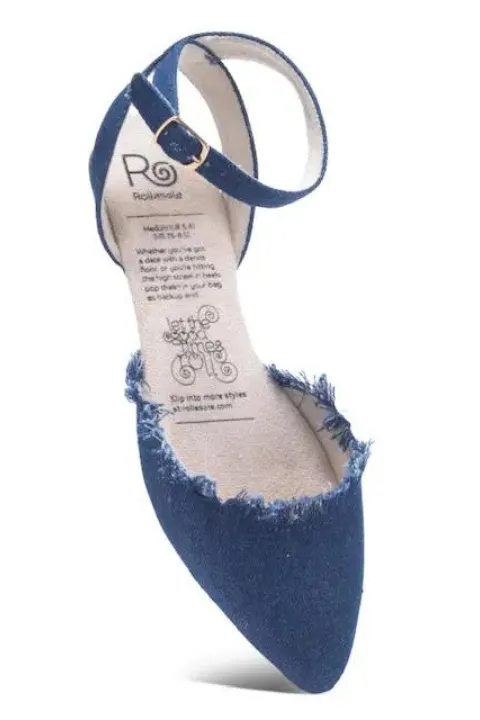 Foldable Flats - Denim Dash