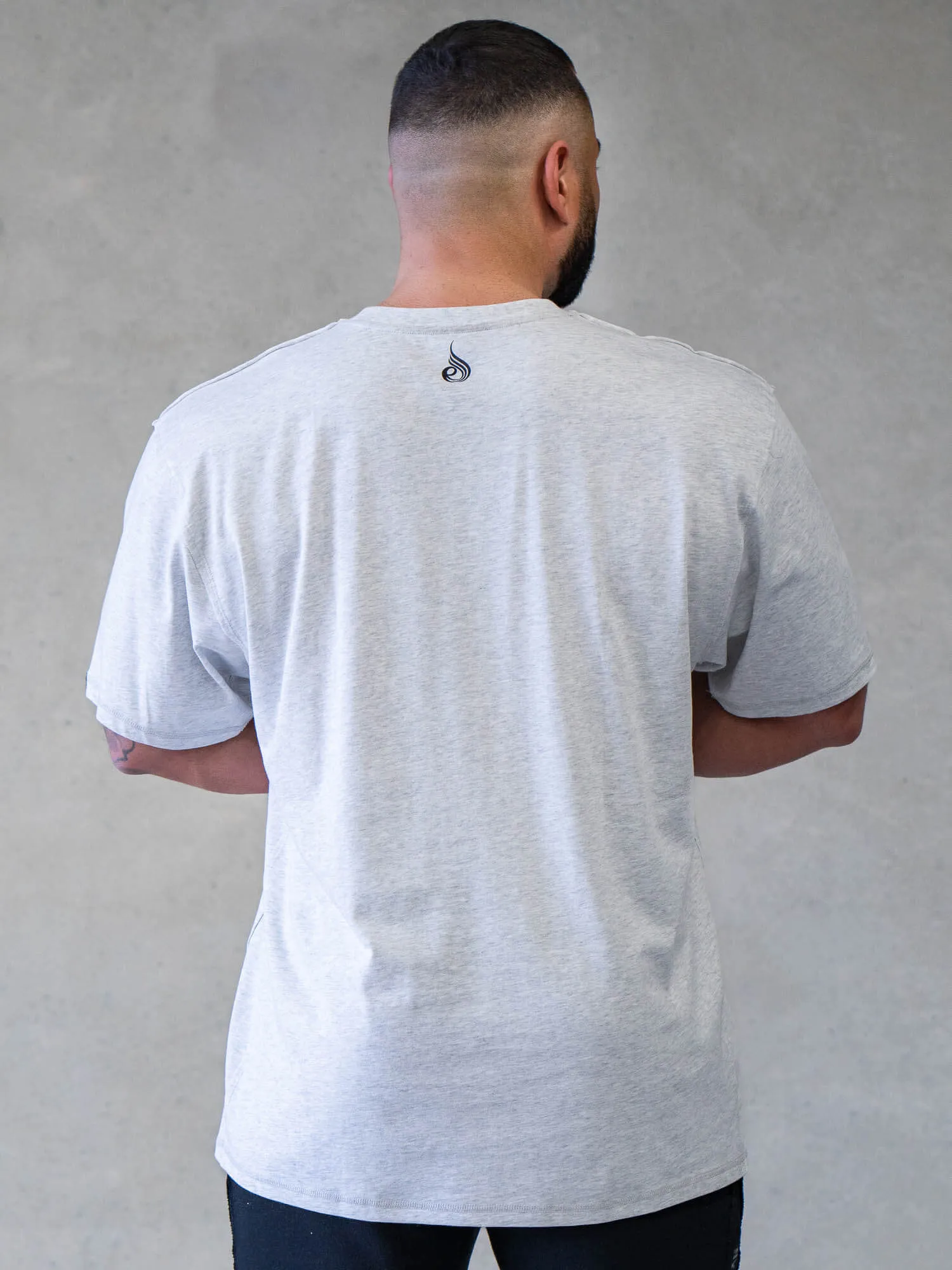 Force Oversized T-Shirt - Chalk Grey Marl