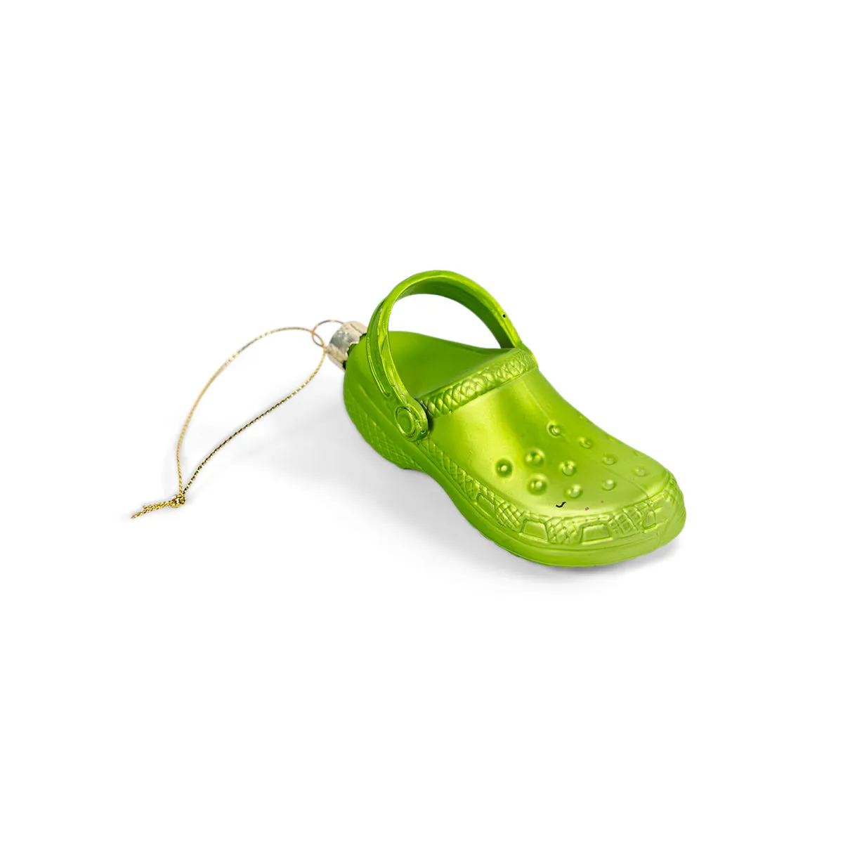 Green Crocs Ornament