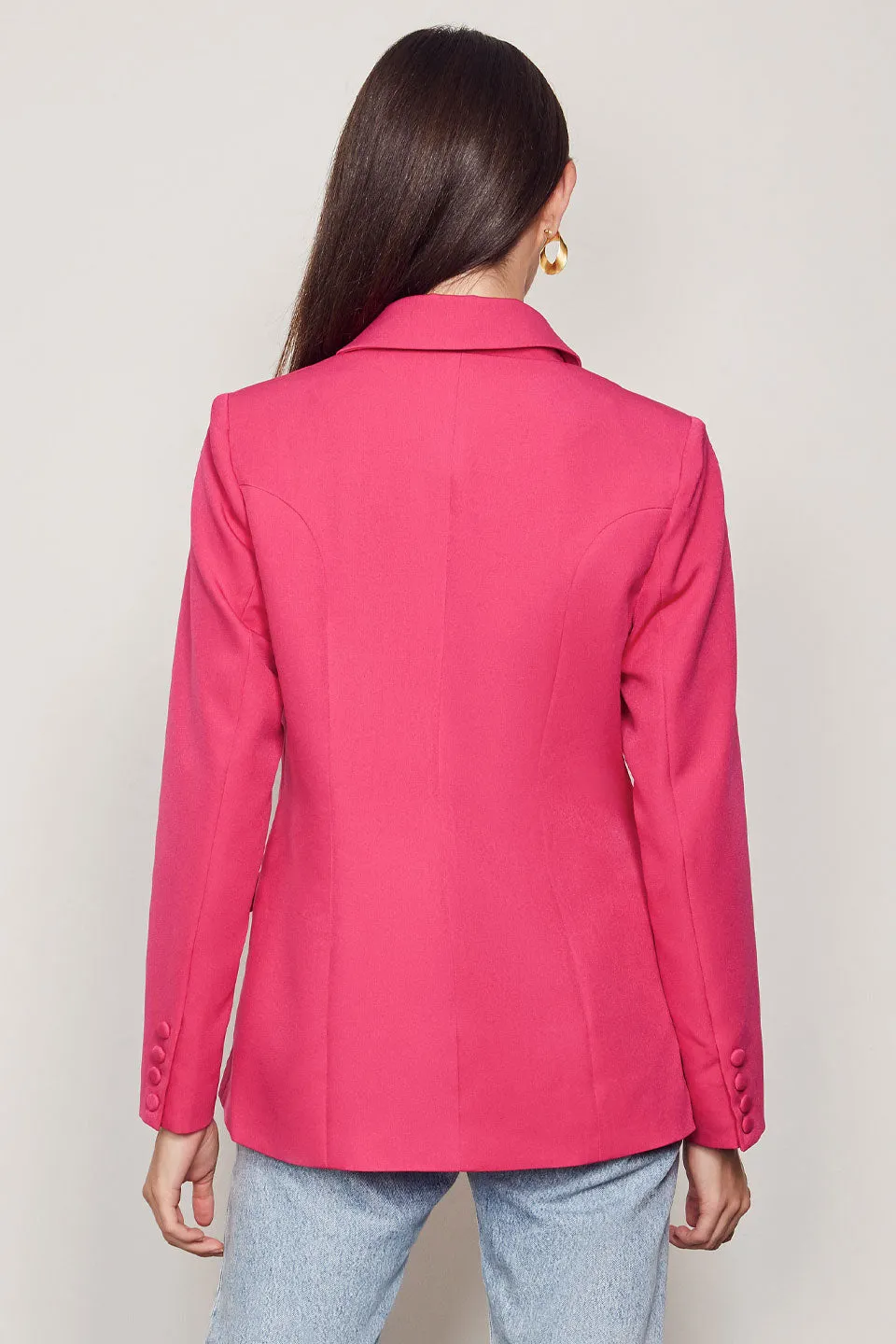 Into you Magenta Blazer