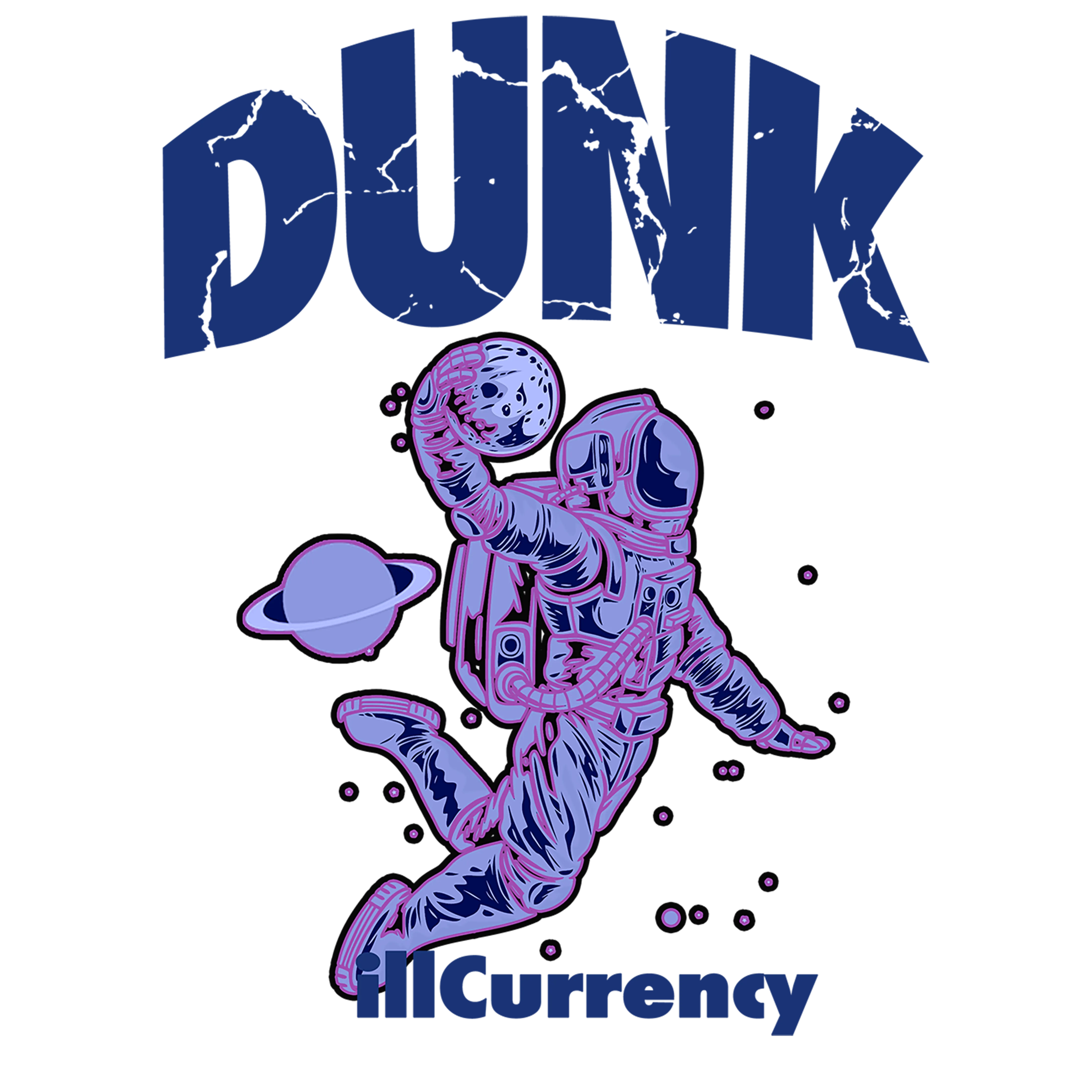 Kids Nike Dunk Low "Blueberry" White T-Shirt (DUNK FOR DUNK)