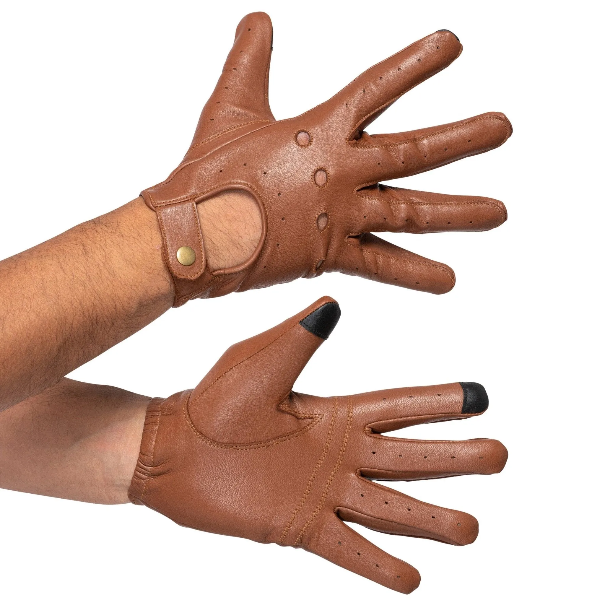 Leather Driving Gloves Men