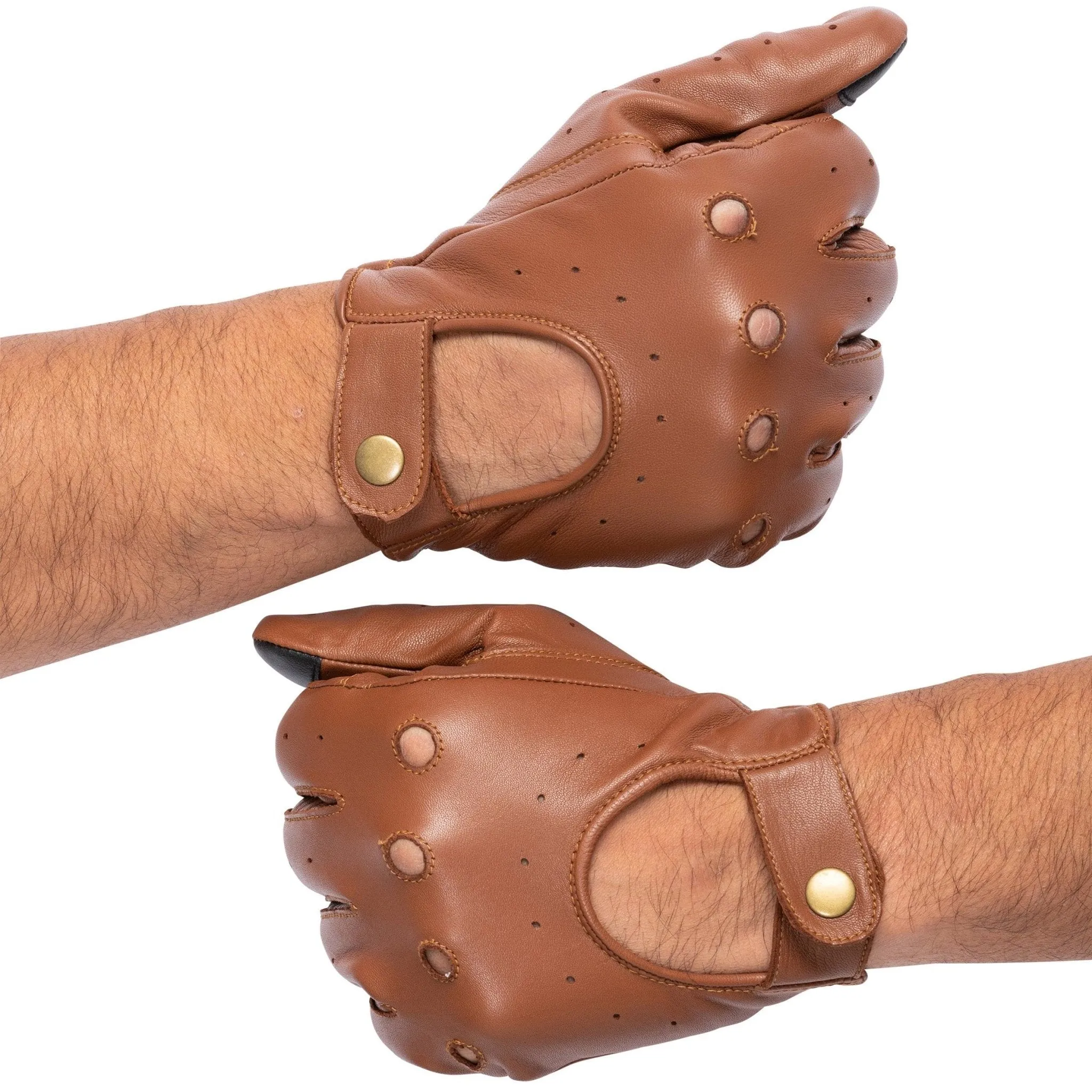 Leather Driving Gloves Men