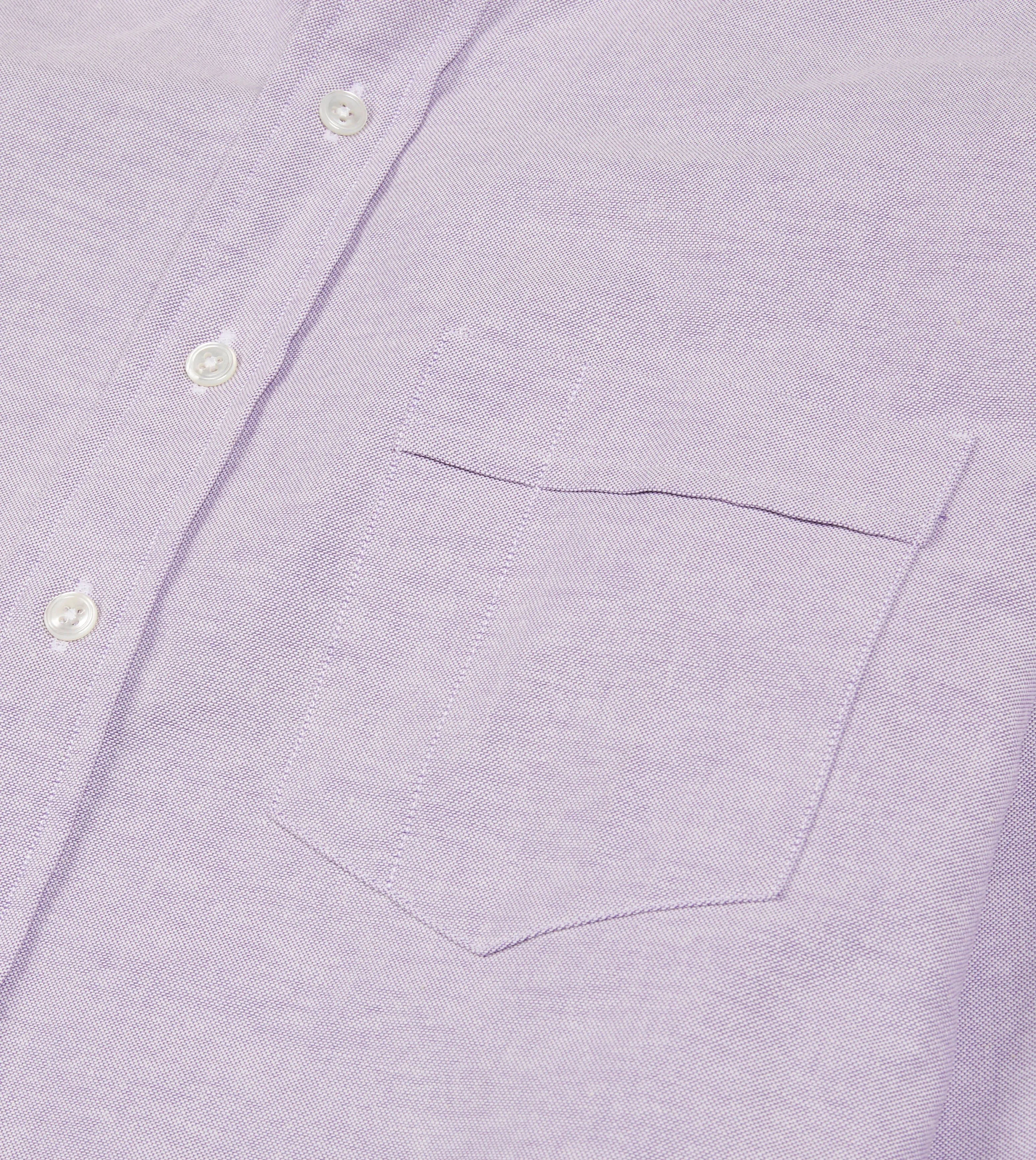 Lilac Cotton Oxford Cloth Button-Down Shirt