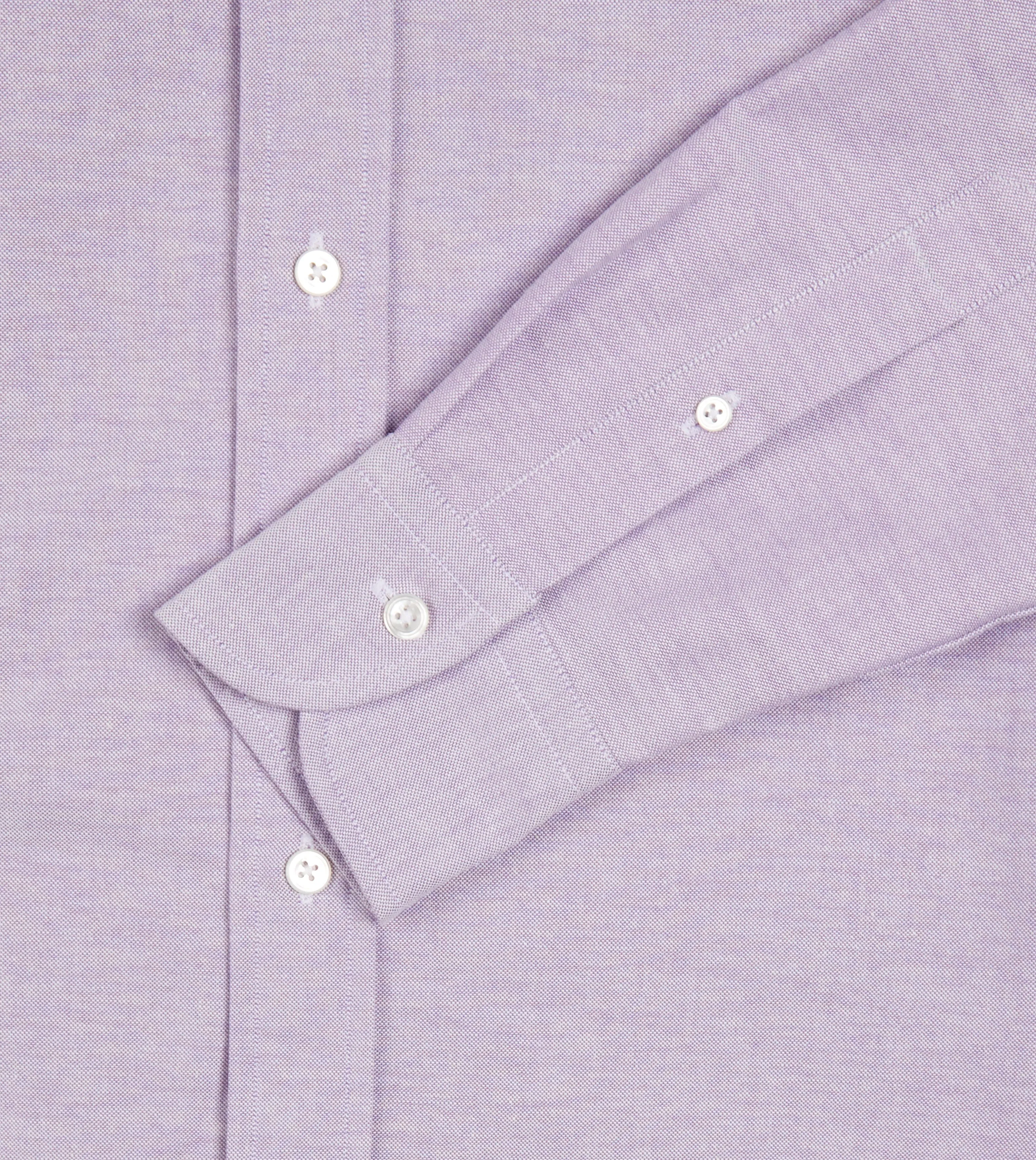 Lilac Cotton Oxford Cloth Button-Down Shirt