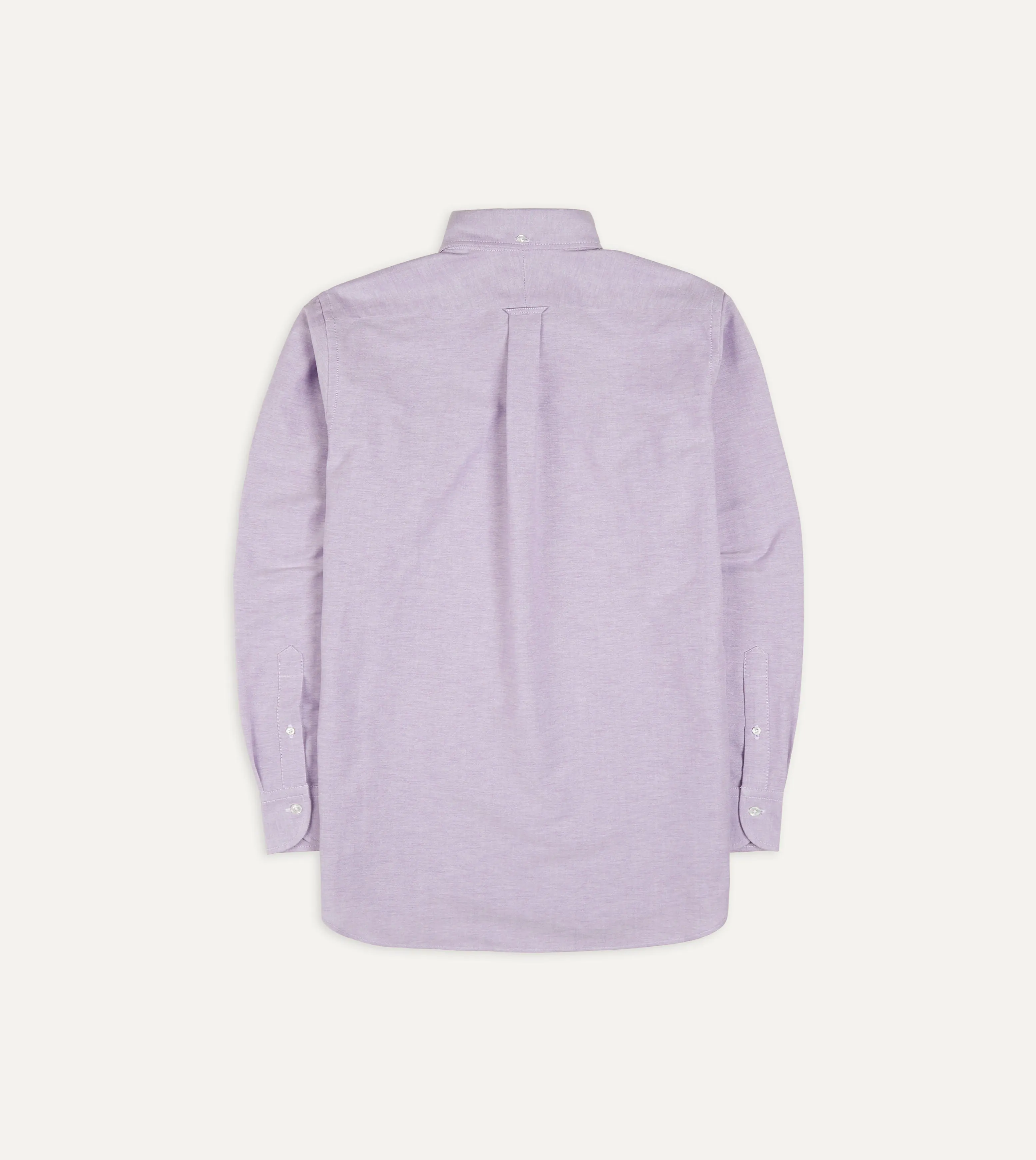 Lilac Cotton Oxford Cloth Button-Down Shirt