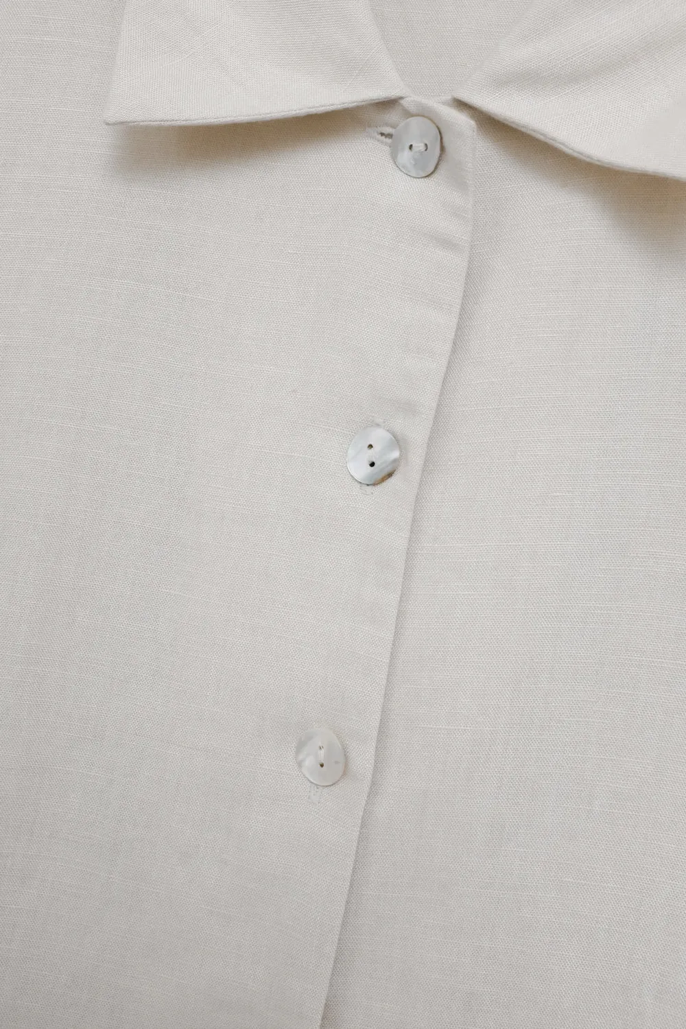 LINEN VISCOSE STRAIGHT SHIRT