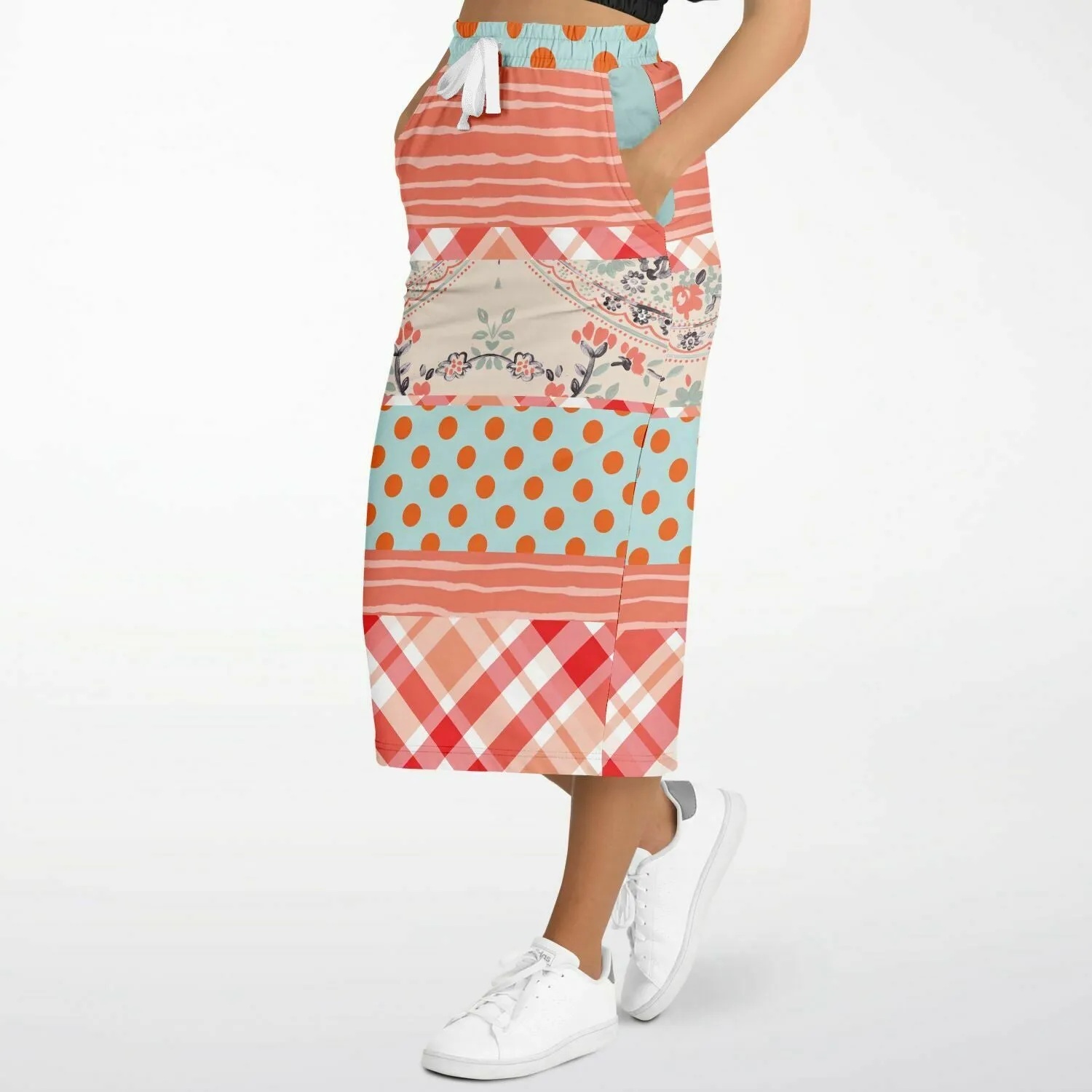 Mint Julep Eco-Poly Long Pocket Skirt