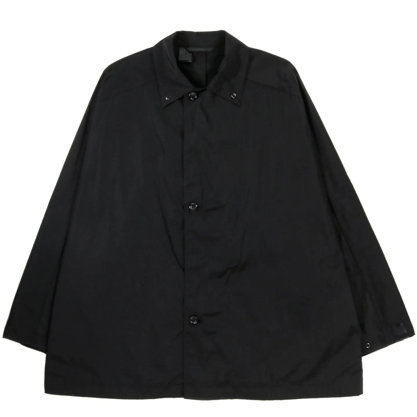 N.HOOLYWOOD 2241-CO03 NYLON BALMACAAN COAT BLACK