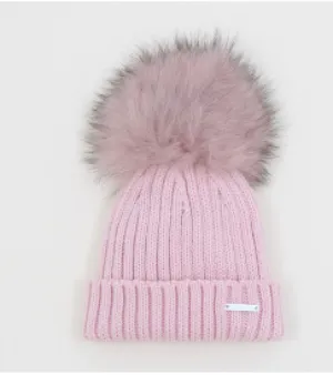 Pangasa Faux Fur Pom Pom Hat