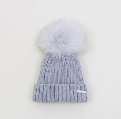 Pangasa Faux Fur Pom Pom Hat