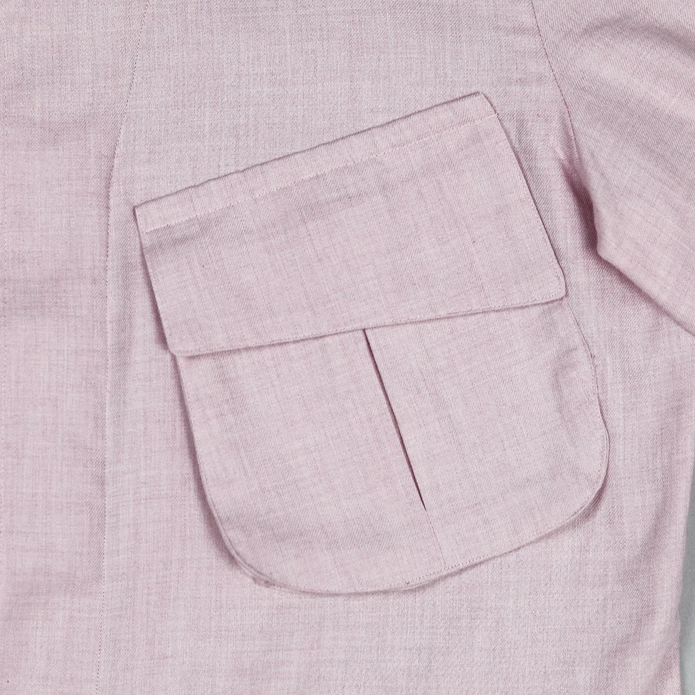 Pink Salmon Cotton Cashmere Shirt Jacket