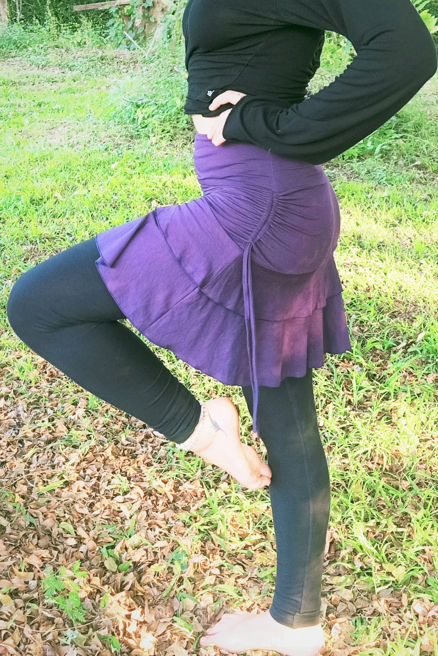 Plum Apsara Skirt