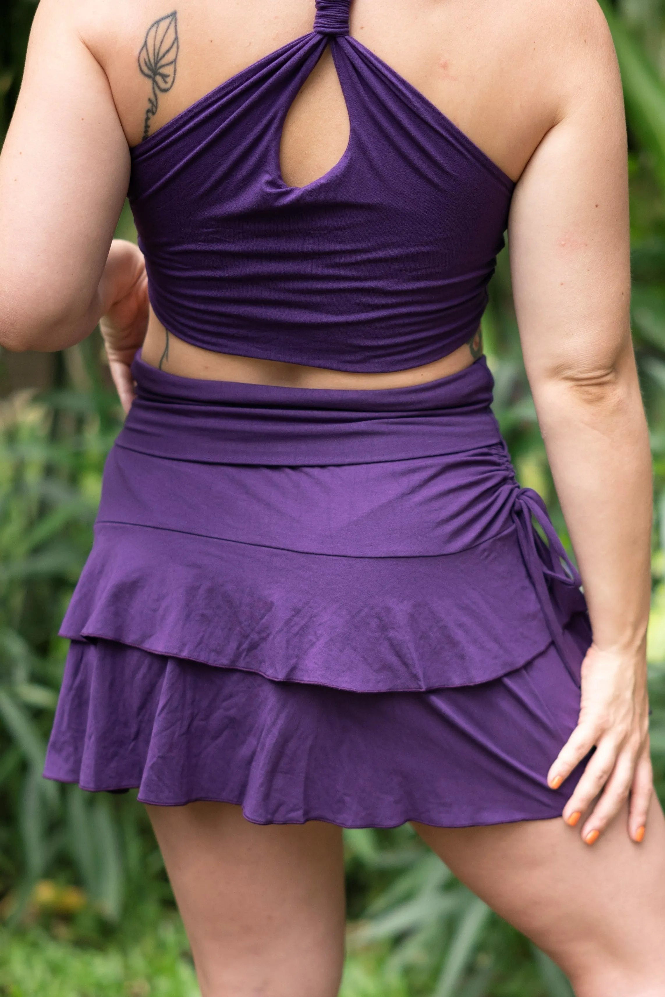 Plum Apsara Skirt