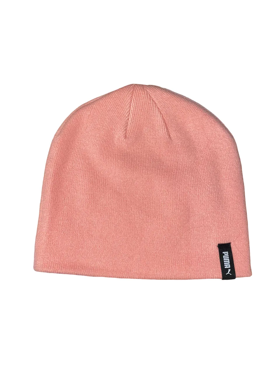 Puma beanie hat with large logo 023461-04 peach. One size