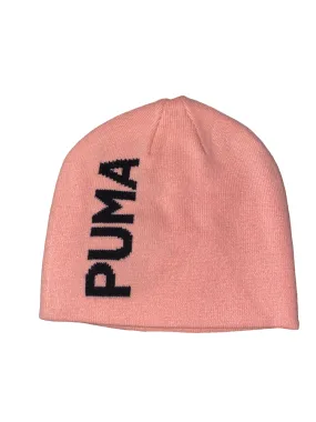 Puma beanie hat with large logo 023461-04 peach. One size