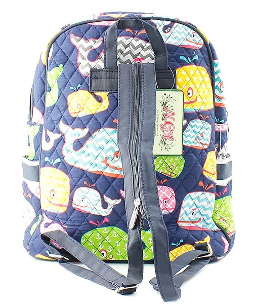 Quilted Whale backpack