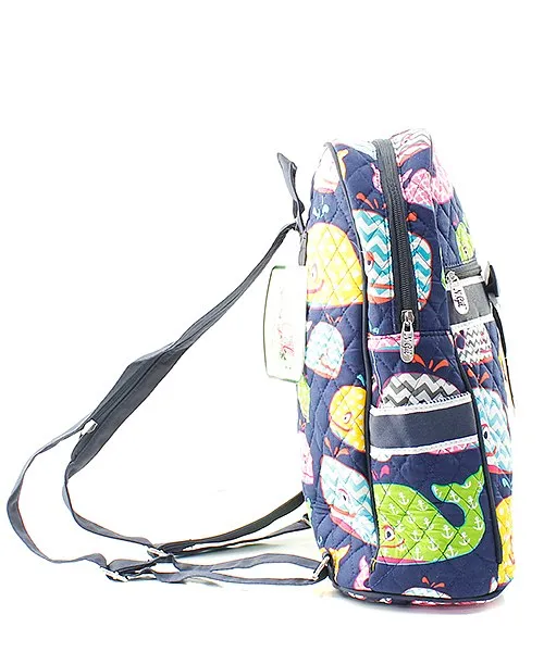 Quilted Whale backpack