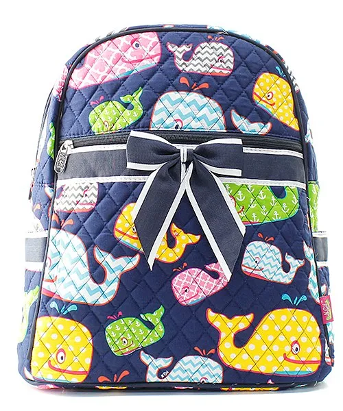 Quilted Whale backpack