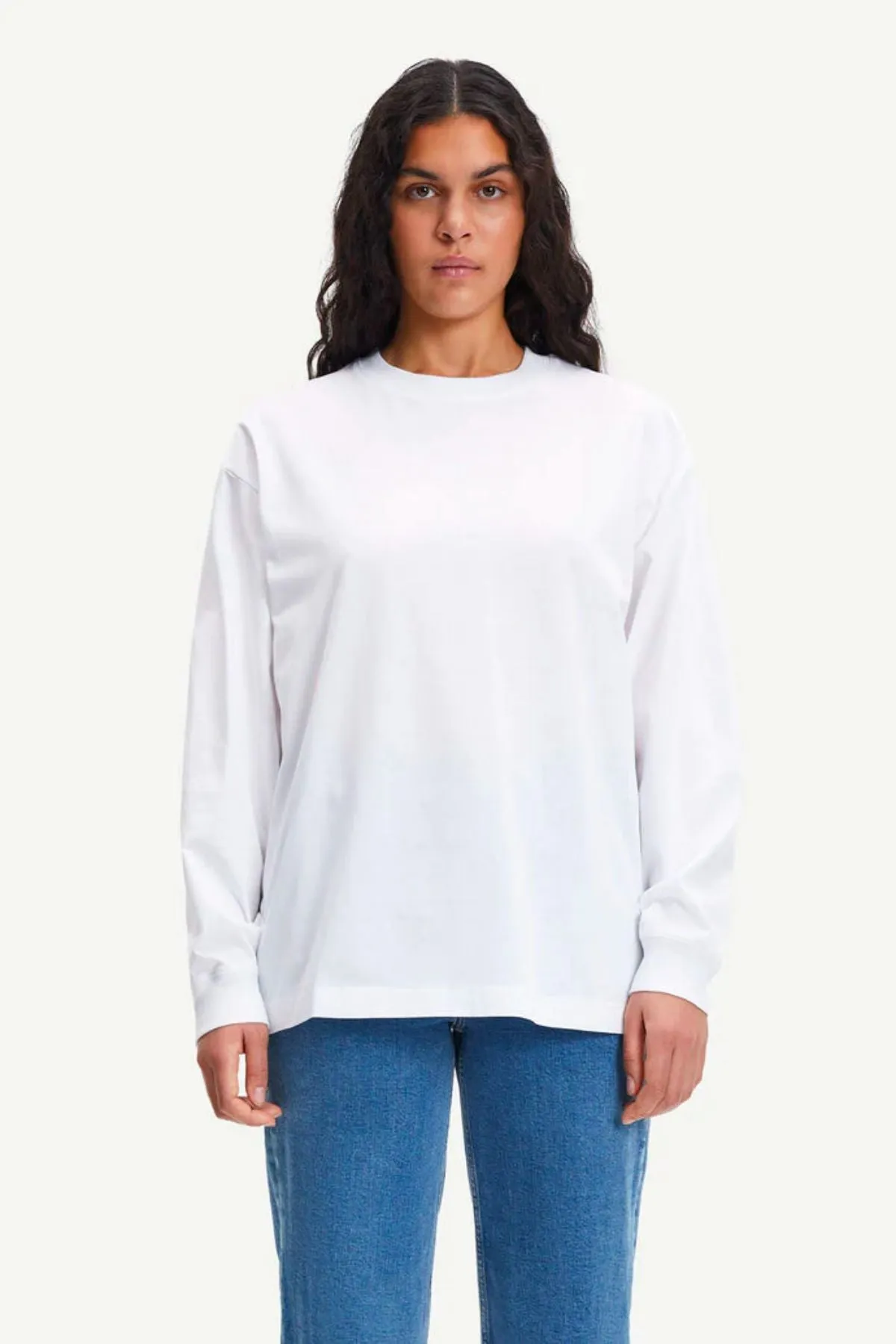 Samse Samse Chrome Long Sleeve T-Shirt - White