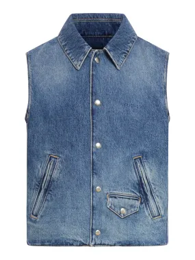 SLEEVELESS DENIM VEST