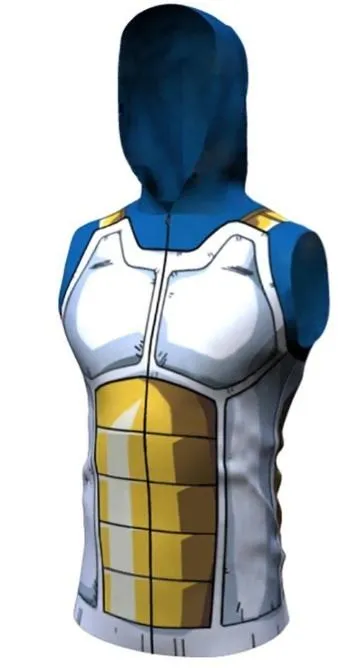 Vegeta Cell Armor Dragon Ball Z Sleeveless Hoodie