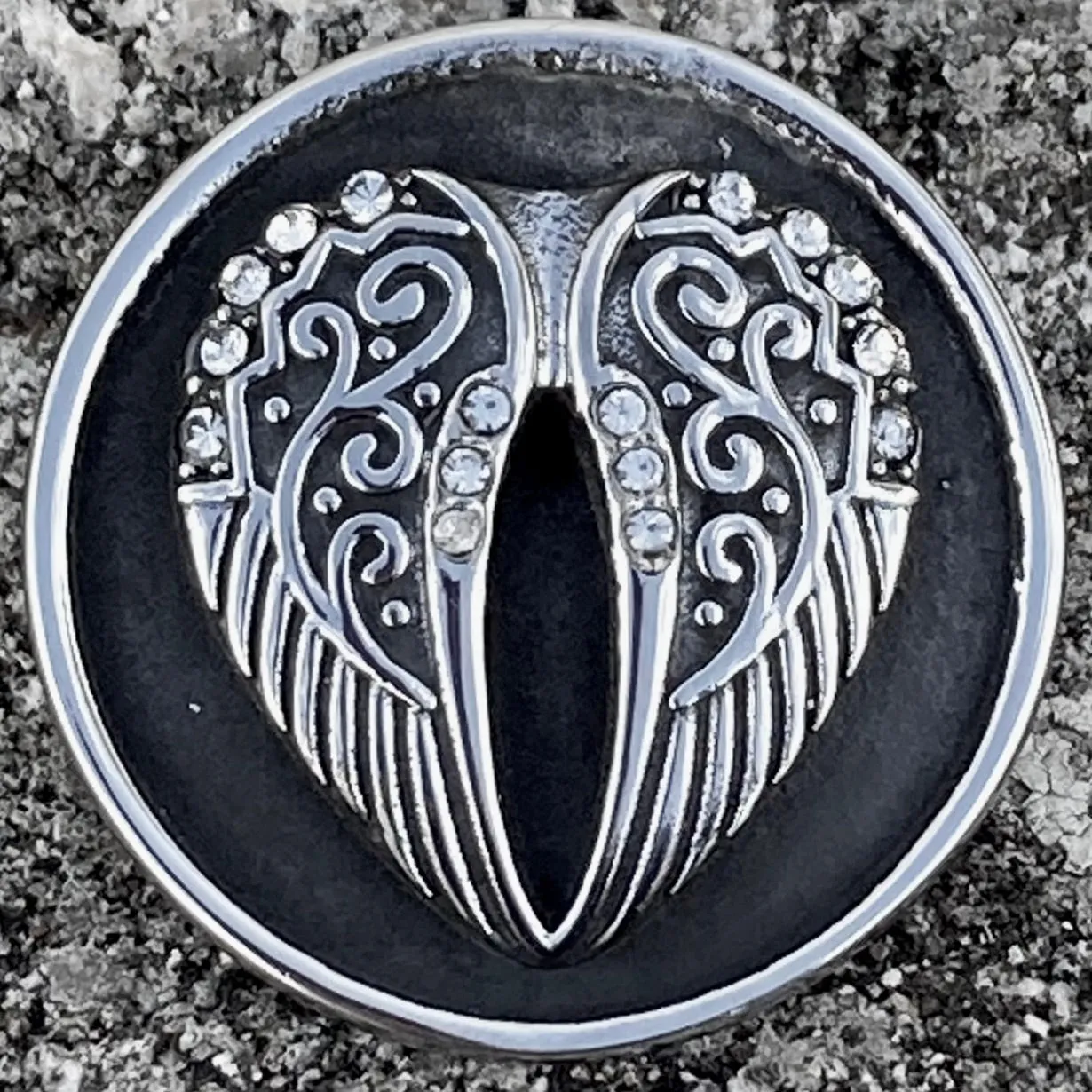 Vest Pin - Angel Heart Wings - PIN07